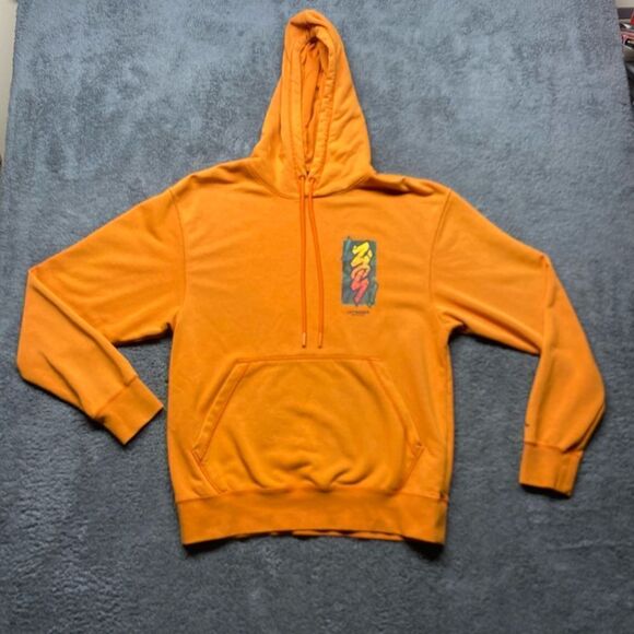 Nike Air Jordan Dri-Fit ZION Men’s Small Pullover Hoodie Orange DH0598-893 - Picture 1 of 12